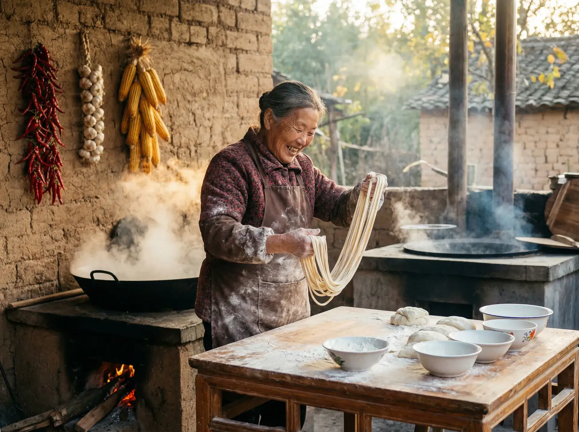 农家大嫂手擀面 - 凡人修仙传魔道争锋在线观看 乡村美食